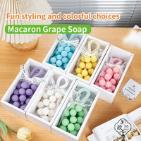Savon artisanal en forme de macaron, aromathérapie, ensemble de savons multicolores, huile de noix de coco, pour Pâques, décoration de la maison, cadeau, bain et corps