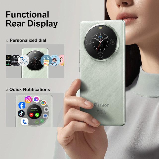 Fossibot S3Pro Original Flagship Smartphone 6.7'' Amoled 120Hz 5000mAh Battery Fast Charging Octa Core Dual Screen French