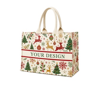 Bolsas de Compras de Lona Ecológicas con Logotipo Personalizado de Alta Calidad, con Asas de Cuerda de Algodón, para Uso Diario, Personalizadas y DIY - Product Image 1