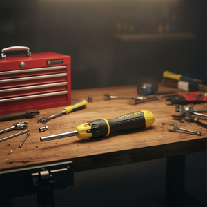 Destornillador de trinquete Stanley con 20 puntas, herramienta multifunción 6 en 1 para reparaciones de precisión - Product Image 3