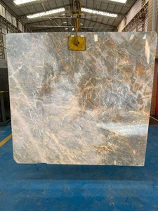 <span class=keywords><strong>Marmo</strong></span> Versailles Gold Economico con Venature Ondulate <span class=keywords><strong>Blu</strong></span> <span class=keywords><strong>e</strong></span> <span class=keywords><strong>Oro</strong></span> per Rivestimenti Murali, Piastrelle per Pavimenti <span class=keywords><strong>e</strong></span> Piani di Lavoro - Product Image 4