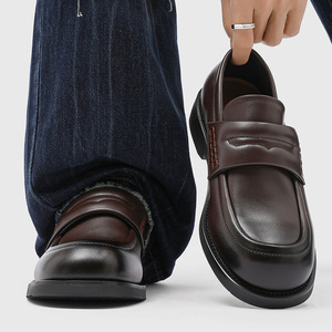Mocasines Casuales para Hombre, Estilo Clásico, Elegantes, con Punta Redonda, Suela de Goma, Sin Cordones, para Viajar al Trabajo, <span class=keywords><strong>Zapatos</strong></span> Derby - Product Image 5