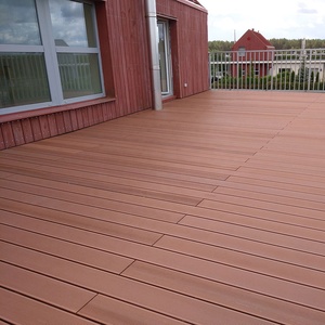 Prix surprise Haute Qualité Imperméable Rond Creux Maison Respectueux <span class=keywords><strong>de</strong></span> la Peau Décoratif Extérieur Wpc Terrasse Extérieure - Product Image 6