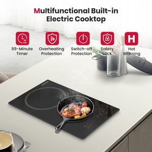 <span class=keywords><strong>GASLAND</strong></span> 12 \ "Table de cuisson électrique encastrable à 2 brûleurs 3000W ETL 16 niveaux de puissance Slide Touch Keep Warm Timer Built-in for Household Use - Product Image 3