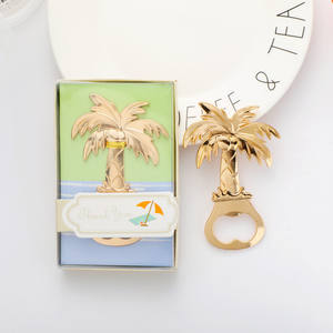 Ouvre-bouteille de <span class=keywords><strong>cocotier</strong></span> et palmier thème de <span class=keywords><strong>plage</strong></span> faveur de mariage cadeau de retour parfait pour les invités DH345 - Product Image 1