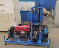 Machine de forage de puits d'eau de 100m à 200m de profondeur, équipée d'un moteur diesel