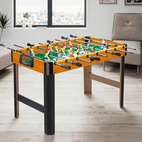 Table de football de 45 pouces en MDF E1, en promotion directe usine, avec 8 tiges en acier inoxydable, idéale pour salle de jeux