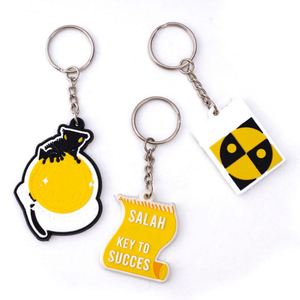 Porte-clés personnalisé en caoutchouc silicone Porte-clés 3D en PVC souple de dessin animé - Product Image 6