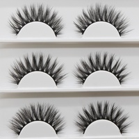Vente en gros de faux cils en soie de vison 3D Sulv Faux cils faits à la main pleine bande de cils d'oeil de chat Commande minimum 10 paires