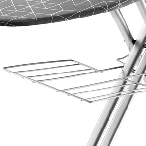 Grande planche de fer personnalisée au design planche à repasser pliable avec dessus en maille avec porte-<span class=keywords><strong>vêtements</strong></span> <span class=keywords><strong>et</strong></span> grand repose-fer - Product Image 4