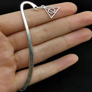 Cổ Điển Cánh Snitch Kim Loại Đánh Dấu Tử Thần Hallows Chỉ Số Chia Cho Đọc Sách Máy Tính Xách Tay Cuốn Sách Đánh Dấu Marque Trang Mate Đánh Dấu Retro - Product Image 5
