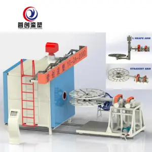Machine en plastique de Rotomolding de navette de produits pour le réservoir d'eau de glissière de chaise