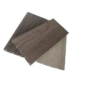 factory supply 146*23mm outdoor Anti-uv floor boards wood wpc decking for garden