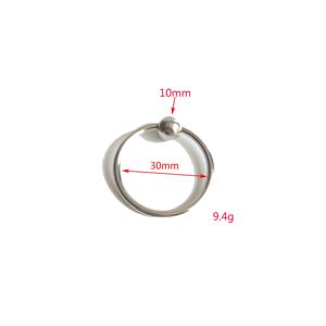 Produits de sexe pour adultes SM en acier Inoxydable simple en métal perle serrure séminal, anneau de pénis, verrouillage essence masturbation bague - Product Image 4