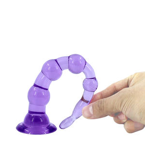 Super Lange Back Court Anale Plug Met Zes Of Zeven Kralen Zuignap Vrouwelijke Kralen Seksspeeltjes Groothandel Dildo 'S - Product Image 4