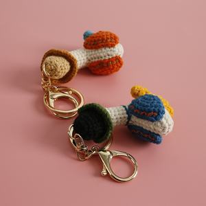 2025 New <strong>Handmade</strong> <strong>Knitted</strong> Duck Pendant Keychain Cute Yarn <strong>Crochet</strong> Forward Duck Small Doll Decorative <strong>Flowers</strong> &amp; Plants - Product Image 3