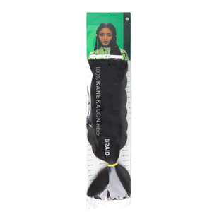 Extensions de Cheveux Synthétiques Kanekalon Ultra Légères Ghana pour Tresses Africaines Yaki Ombrées Jumbo Pré-Étireées - Product Image 2