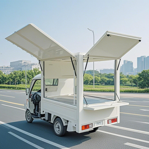 Thực Phẩm Điện Xe Tải Drivable Thực Phẩm Giỏ Hàng Đường Phố Đứng Thực Phẩm Van Bánh <span class=keywords><strong>Pizza</strong></span> Burger Thực Phẩm Trailer Ba Bánh Điện Cho Các Món Ăn Khác Nhau - Product Image 1