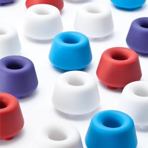 Support de brosse à dents en silicone, étagère de salle de bain sans perçage, support pour <span class=keywords><strong>crayon</strong></span> à sourcils et pinceau à <span class=keywords><strong>craie</strong></span>, <span class=keywords><strong>porte</strong></span>-rasoir, support de rangement pour brosses, lot de 2 - Product Image 1