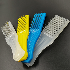 Brosse à écailles de <span class=keywords><strong>poisson</strong></span> professionnelle en gros avec manche en plastique, broches en acier nickelé antirouille, outils de détartrage et d'élimination des écailles de <span class=keywords><strong>poisson</strong></span>, OEM - Product Image 1