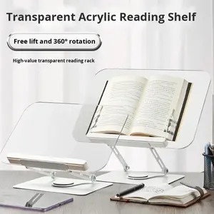 <span class=keywords><strong>Support</strong></span> de lecture multifonctionnel transparent et <span class=keywords><strong>invisible</strong></span>, porte-livres, étagère pour livres d'images pour enfants, bureau, 39x28cm, fabriqué en Chine - Product Image 5