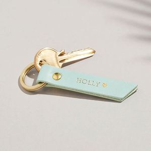 Custom Engrave Logo Colorful Plain Blank Car <b>Key</b> Holder Premium PU Leather Metal <b>Ring</b> Keychain Business Gifts for Dad Friends - Product Image 3