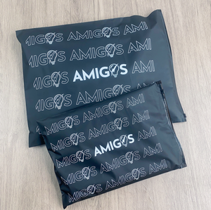 Bolsas de Embalaje de Plástico Autosellables Ecológicas Impresas Personalizadas, Bolsas de Correo de Poliéster Negras con Logotipo Colorido - Product Image 6