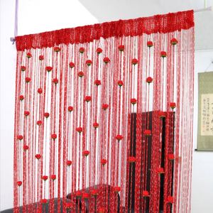 Cortina Divisoria con Diseño de Rosas, 1x2m, con Borlas, para Decoración de Puertas y Ventanas - Product Image 6