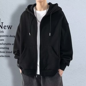 Factory Wholesale Winter Solid Color Men's Hooded Fleece <strong>Large</strong> Size Sweater Breathable Quick-Dry Heavy Loose-Fit <strong>Hoodies</strong> - Product Image 3