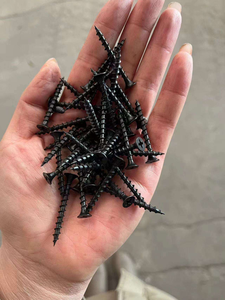 Vis <span class=keywords><strong>à</strong></span> cloison sèche Ruspert en phosphore noir, <span class=keywords><strong>filetage</strong></span> grossier, installation rapide, directement de l'usine - Product Image 4