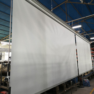 Store enrouleur d'extérieur de style moderne, coupe-vent, câble en acier inoxydable, manivelle de contrôle antirouille, fabriqué en usine pour le jardin intégré - Product Image 3