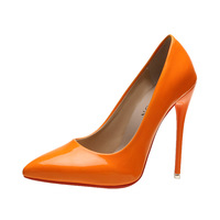 Chaussures personnalisées à talons pour femmes en cuir verni couleur bonbon talons aiguilles chaussures de travail pour femmes chaussures sexy talons hauts pompes chaussures pour femmes