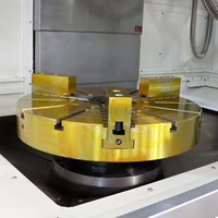 Tour CNC vertical VTC900 avec table de travail large, conçu pour les tâches de tournage continu de composants de disques et d'anneaux de grande taille