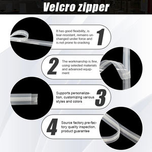 <span class=keywords><strong>Cerniera</strong></span> in Velcro di Alta Qualità Facile da Aprire 16MM Trasparente in PE Plastica Termosaldabile a Bassa Temperatura Ecologica per Borse - Product Image 5