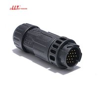 Connecteur d'aviation rapide mâle-femelle étanche IP68 à 18 broches 110V 5A LLT M19 pour câble de soudage