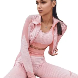 ECBC women yoga gym custom sports jacket wear design hot sexy yog best active fit china supplier clothing wortkout clothes