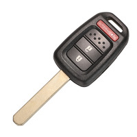 Coque de clé de voiture à transpondeur Offre Spéciale 2 boutons clé de voiture à distance étui de remplacement de lame non coupée pour honda