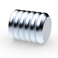 Magnet Industri Kuat N35 N38 N45 N52 Magnet Neodymium Tipis Datar Bulat 10x3mm 5x2 15x5 mm 8x3mm 12x3 Magnet Cakram