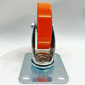 VIMA Schwerlast-Großrad 5 Zoll Schwenkrolle und Lenkrolle PU und Aluminium Einkaufswagen 300kg Mittelschwere Laufrolle - Product Image 4