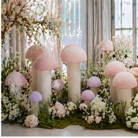 Décoration personnalisée de champignons géants pastel, accessoire de champignon fantaisie surdimensionné pour mariage, fête, vitrine de centre commercial
