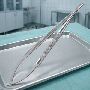 Porte-aiguille courbé Najmmy en acier inoxydable, forceps chirurgical manuel, instrument de chirurgie générale, certifié CE Classe I - Product Image 2