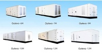 Groupe électrogène mobile préfabriqué 1500 kW 480 V 50 Hz basse consommation triphasé pour stockage frigorifique de supermarché en veille