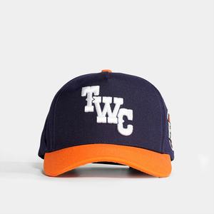 Casquettes structurées bicolores personnalisées, 5 panneaux, acrylique, logo brodé 3D, snapback - Product Image 2