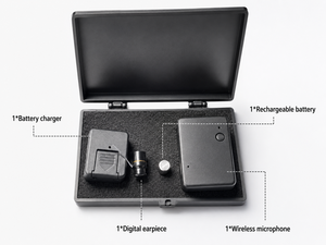 Wireless <b>Micro</b> Earpiece Kit with External Microphone Two Way Audio - Product Image 3