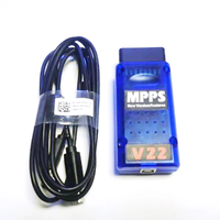 Interfaz de ajuste de chip ECU automático MPPS V22 MPPS Master, MPPS V2 para EDC15 EDC16 EDC17, cable de reprogramación CAN multilingüe