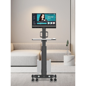Estación de Trabajo Móvil F1 con Altura Ajustable, Carro de Hospital de 2 Niveles, Diseño Contemporáneo de Metal - Product Image 2