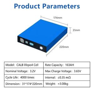 Калл 163Ah 170ah Lifepo4 элементы 163Ah 170ah литиевая батарея для солнечной системы электромобиля - Product Image 2