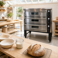 Oven Komersial Rui Tai 3 Dek 6 Loyang dengan Kontrol Digital, Pengaturan Timer Pemanasan Seragam dari Baja Tahan Karat, untuk Toko Roti dan Restoran