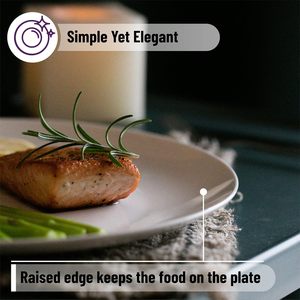 Assiette à dîner en porcelaine blanche moderne, écologique, de haute qualité, personnalisable pour restaurant et mariage, vente en gros directe usine - Product Image 3
