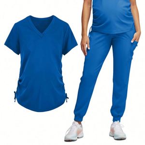 Uniformes de Hospital al por Mayor, Conjuntos de Uniformes Médicos Personalizados con Etiqueta Privada, Uniformes de Maternidad para Enfermeras Embarazadas - Product Image 4